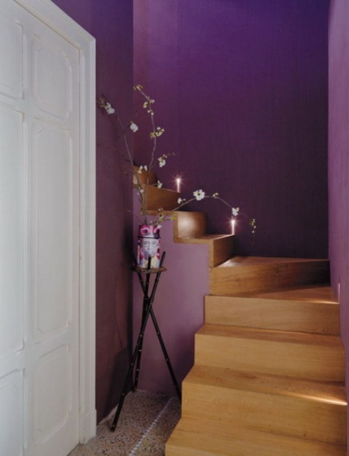 Purple Loft In Fusion Style | DigsDigs