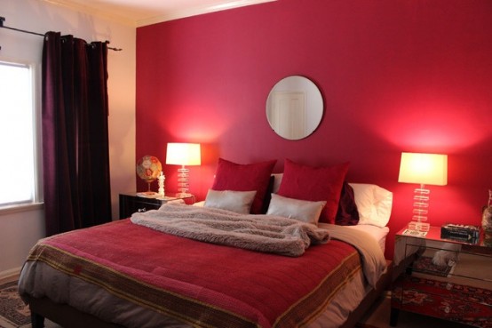 Red Accents In Bedrooms – 34 Stylish Ideas - DigsDigs