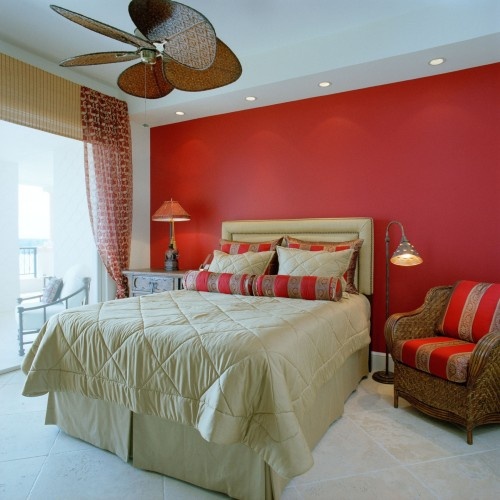 Phòng ngủ quyến rũ với gam màu đỏ (10)