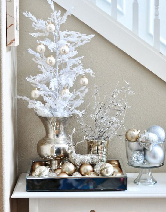 44 Refined Gold And White Christmas DÃ©cor Ideas