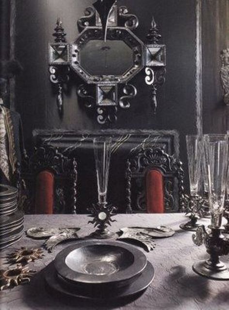20 Refined Gothic Kitchen And Dining Room Designs - DigsDigs