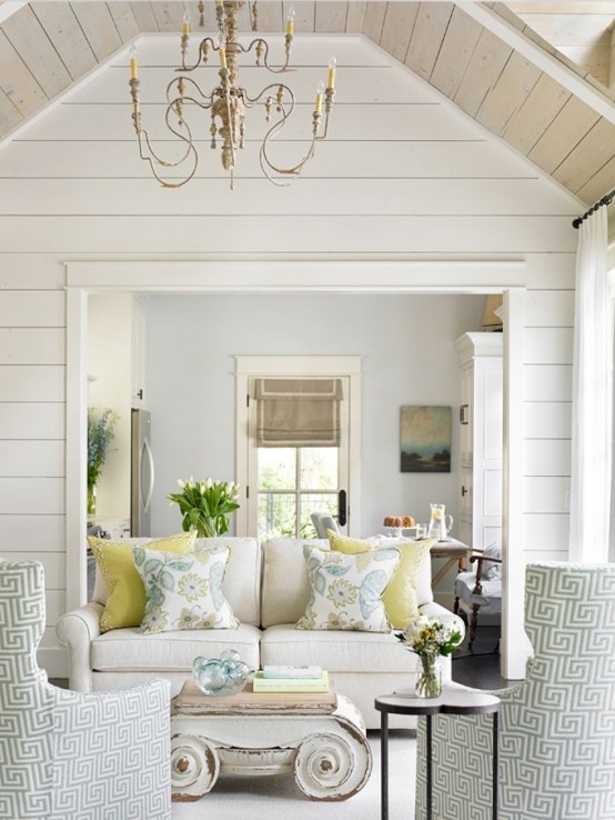 34 Relaxed White Wash Wood Walls Designs - DigsDigs