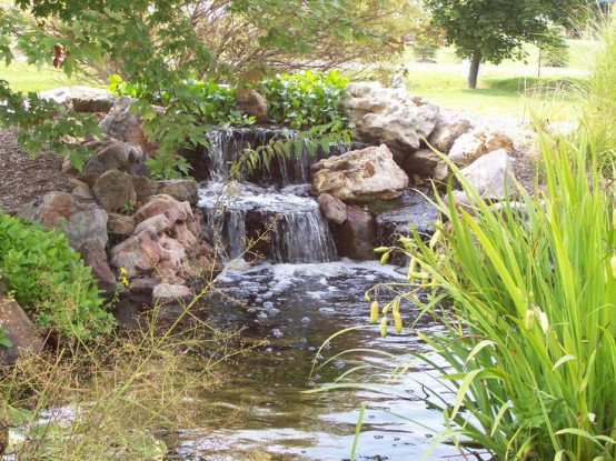 Relaxing Backyard And Garden Waterfalls