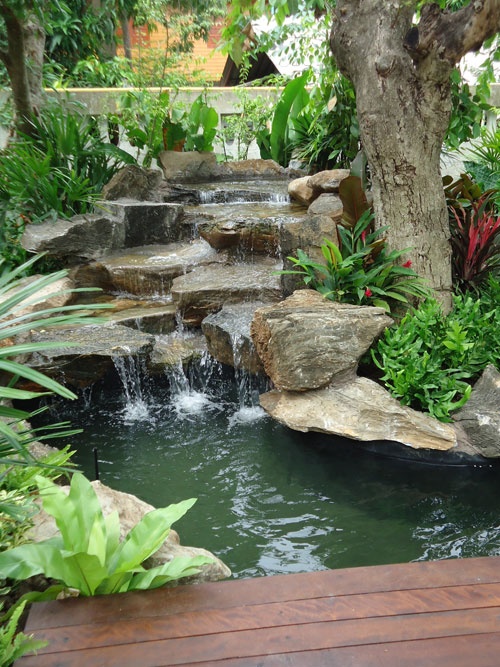 75 Relaxing Garden And Backyard Waterfalls DigsDigs 75-relaxing-garden-and-backyard-waterfalls-digsdigs