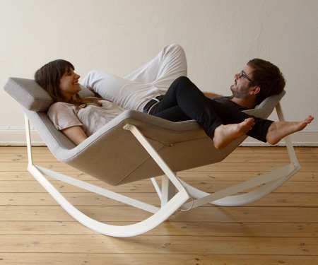 Flexible Rocking Chair With a Padded Seat – Sway by Markus Krauss ...