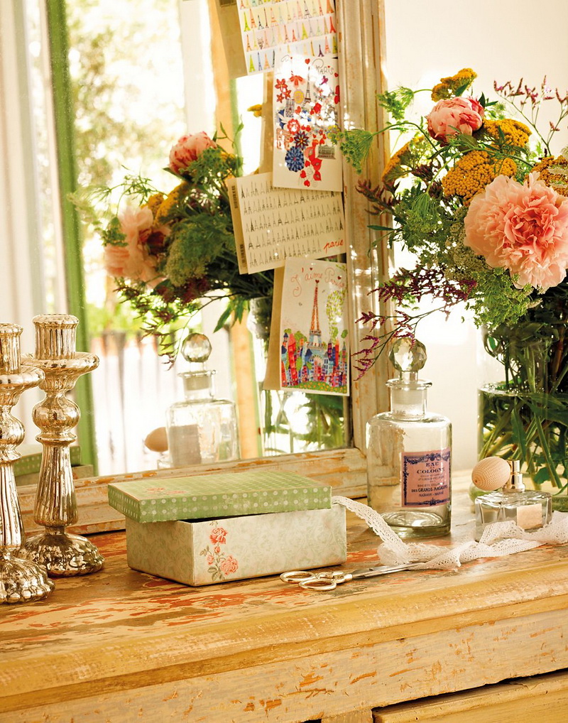 romantic bedroom windows semicircular digsdigs decorating interiors elmueble floral vintage decor flowers freshnist