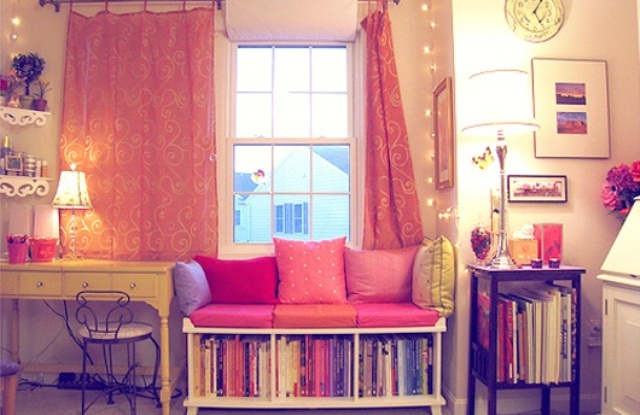 Вдохновляющая картинка спальня, книги, мило, декорации. Разрешение