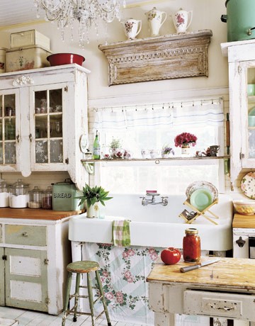 Rustic Kitchen on Romantic Rustic Vintage Kitchen
