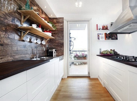 33 Rustic Scandinavian Kitchen Designs - DigsDigs