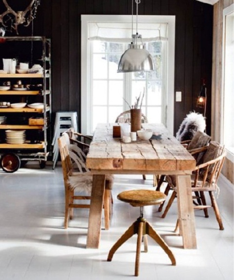 33 Rustic Scandinavian Kitchen Designs - DigsDigs