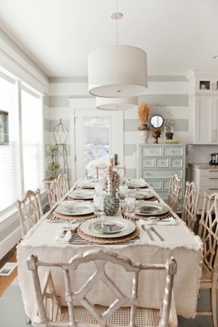 39 Beautiful Shabby Chic Dining Room Design Ideas | DigsDigs