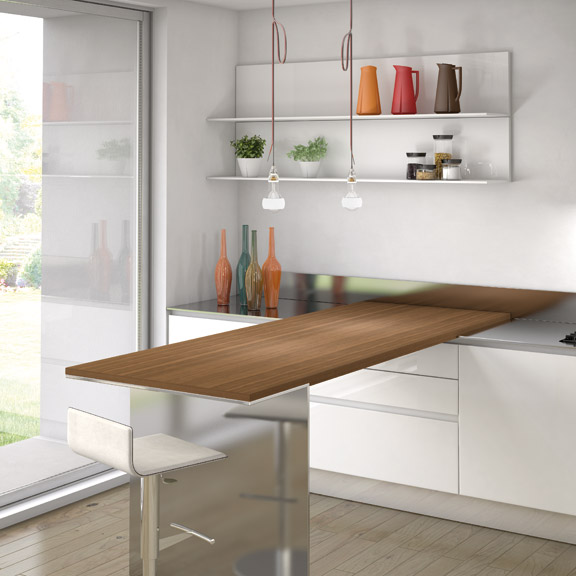 Simple and Sleek Kitchen Design – Emetrica by Ernestomeda | DigsDigs