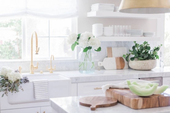 Simple White Kitchen Designs super simple yet very refined white kitchen design - digsdigs Simple White Kitchen Designs super simple yet very refined white kitchen design - digsdigs