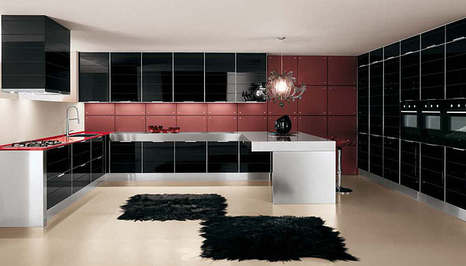 Ultra Glossy and Sleek Kitchen Design - Crystallo from Arrex - DigsDigs