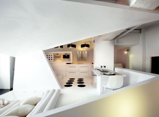 Small Apartment Futuristic Interior