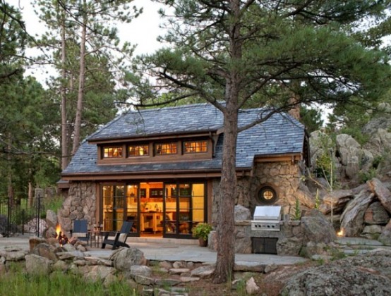 Small Stone Cottage Reminding Of The Hobbit Small Stone Cottage Reminding Of The Hobbit