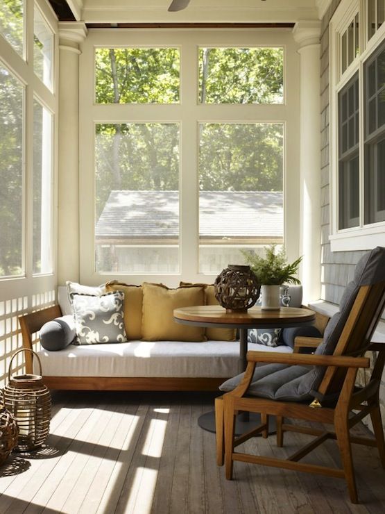 sunroom decor sun creative porch smart enclosed furniture bed narrow screened daybed screen patio sofa covered digsdigs pillows patios outdoor