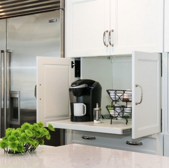 38 Smart Concealed Kitchen Storage Spaces DigsDigs