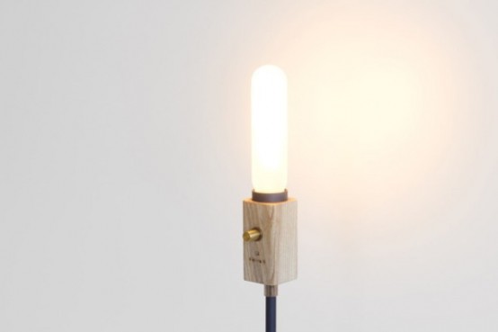 smart wall lamp with industrial design wald plug lamp