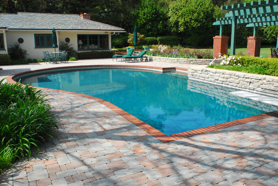 25 Stone Pool Deck Design Ideas | DigsDigs