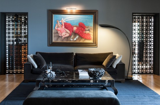 Striking And Dramatic Athens House In Moody Colors Striking And Dramatic Athens House In Moody Colors