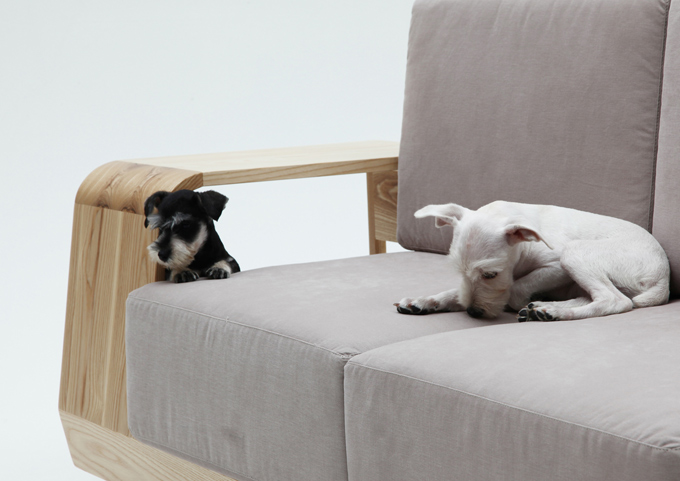 Stylish Be With Me Sofa With A Dog House | DigsDigs