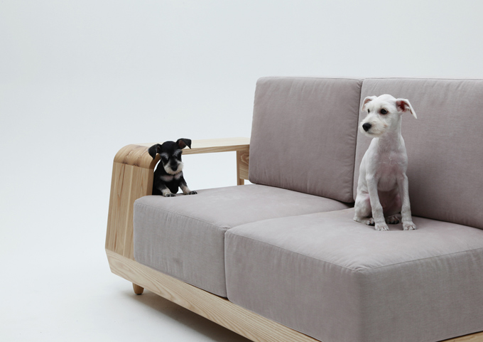 Stylish Be With Me Sofa With A Dog House | DigsDigs
