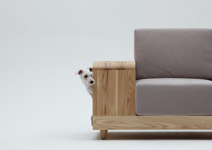 Stylish Be With Me Sofa With A Dog House | DigsDigs