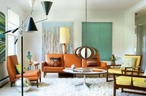 Retro Living Room Designs