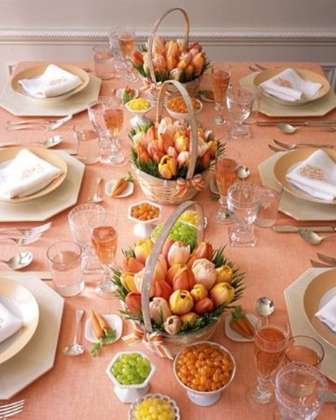 stylish spring table settings 25 Chiêm ngưỡng mùa xuân ngọt ngào trên bàn tiệc