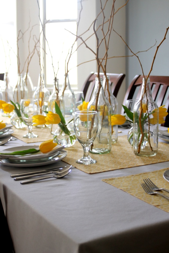 stylish spring table settings 4 Chiêm ngưỡng mùa xuân ngọt ngào trên bàn tiệc