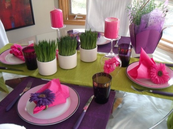 stylish spring table settings 8 554x415 Chiêm ngưỡng mùa xuân ngọt ngào trên bàn tiệc