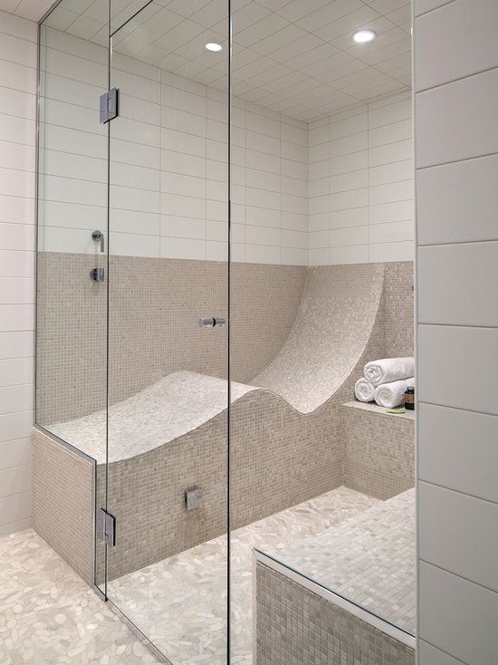steam rooms homes stylish luxury shower bathroom spa sauna tile bathrooms built tub bath inspired decor bit seat remodeling seats