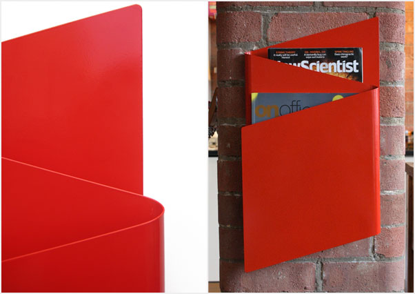 stylish and modern wall mounted magazine organizer flow by headsprung digsdigs stylish and modern wall mounted magazine organizer flow by headsprung digsdigs