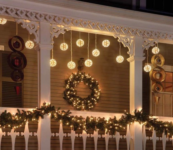 26 Super Cool Outdoor Décor Ideas With Christmas Lights - Interior