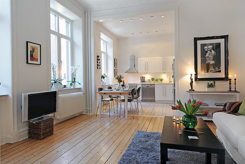 Swedish 58 Square Meter Apartment Interior Design with ...