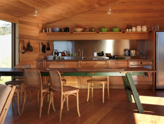 Tasmania Rustic House Totally Of Natural Wood