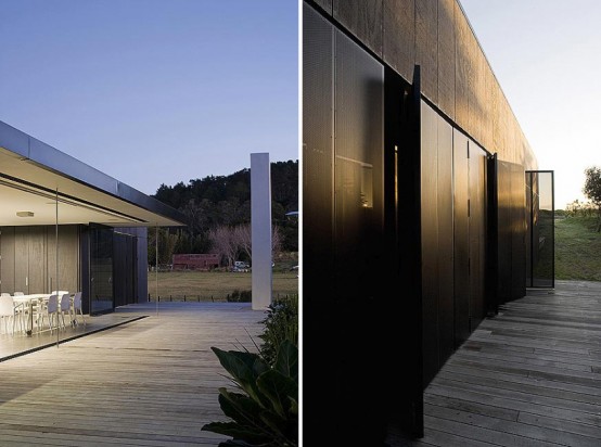 The House That Consists Of Two Habitable Areas Connected By Floating Pavilion The House That Consists Of Two Habitable Areas Connected By Floating Pavilion