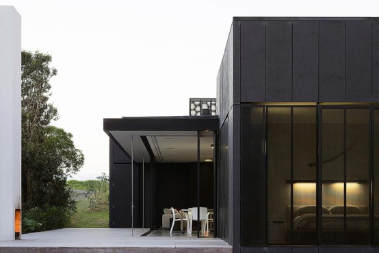 The House That Consists Of Two Habitable Areas Connected By Floating Pavilion The House That Consists Of Two Habitable Areas Connected By Floating Pavilion