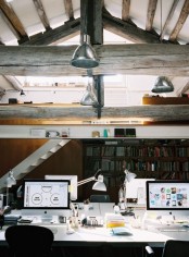 37 Cool Attic Home Office Design Inspirations | DigsDigs