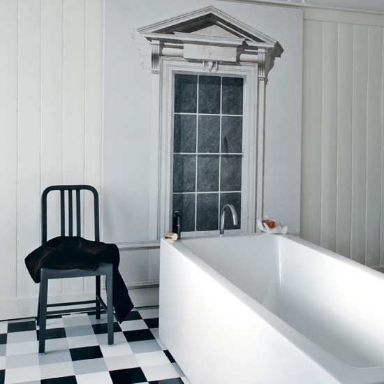 23 Traditional Black And White Bathrooms To Inspire | DigsDigs