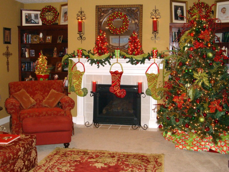 christmas traditional decorations decorating digsdigs decor holiday tree decoration classic diy