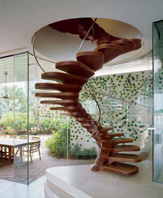10 The Most Cool Spiral Staircase Designs | DigsDigs