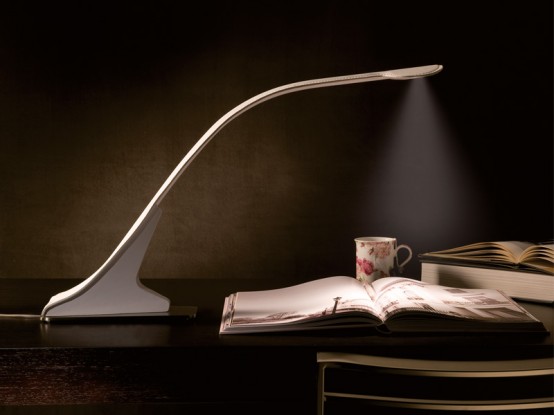 Unusually Shaped Tabletop Loop Lamp