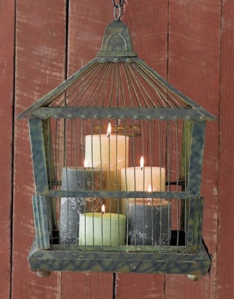 Using bird cages for home decor beautiful ideas 16