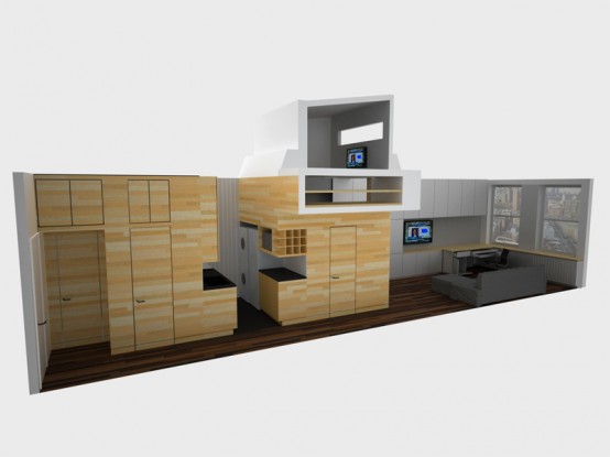 Very Tiny Loft Studio Design