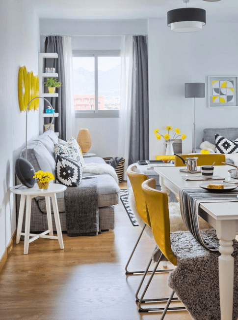Vivacious Malaga Apartment Design With IKEA Furniture And Juicy Accents