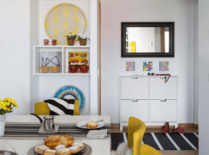Vivacious Malaga Apartment Design With IKEA Furniture And Juicy Accents