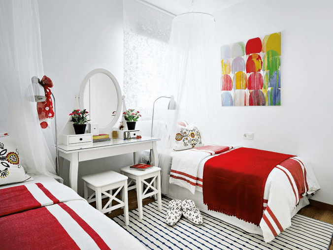 Vivacious Malaga Apartment Design With IKEA Furniture And Juicy Accents