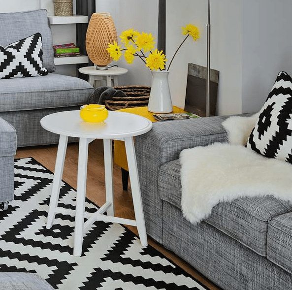 Vivacious Malaga Apartment Design With IKEA Furniture And Juicy Accents